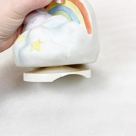 Vintage Zayre Corp Taiwan Hark The Harold Angels Sing Rotating Music Box Rainbow - Picture 7 of 11